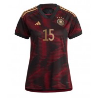 Germany Niklas Sule #15 Replica Away Shirt Ladies World Cup 2022 Short Sleeve